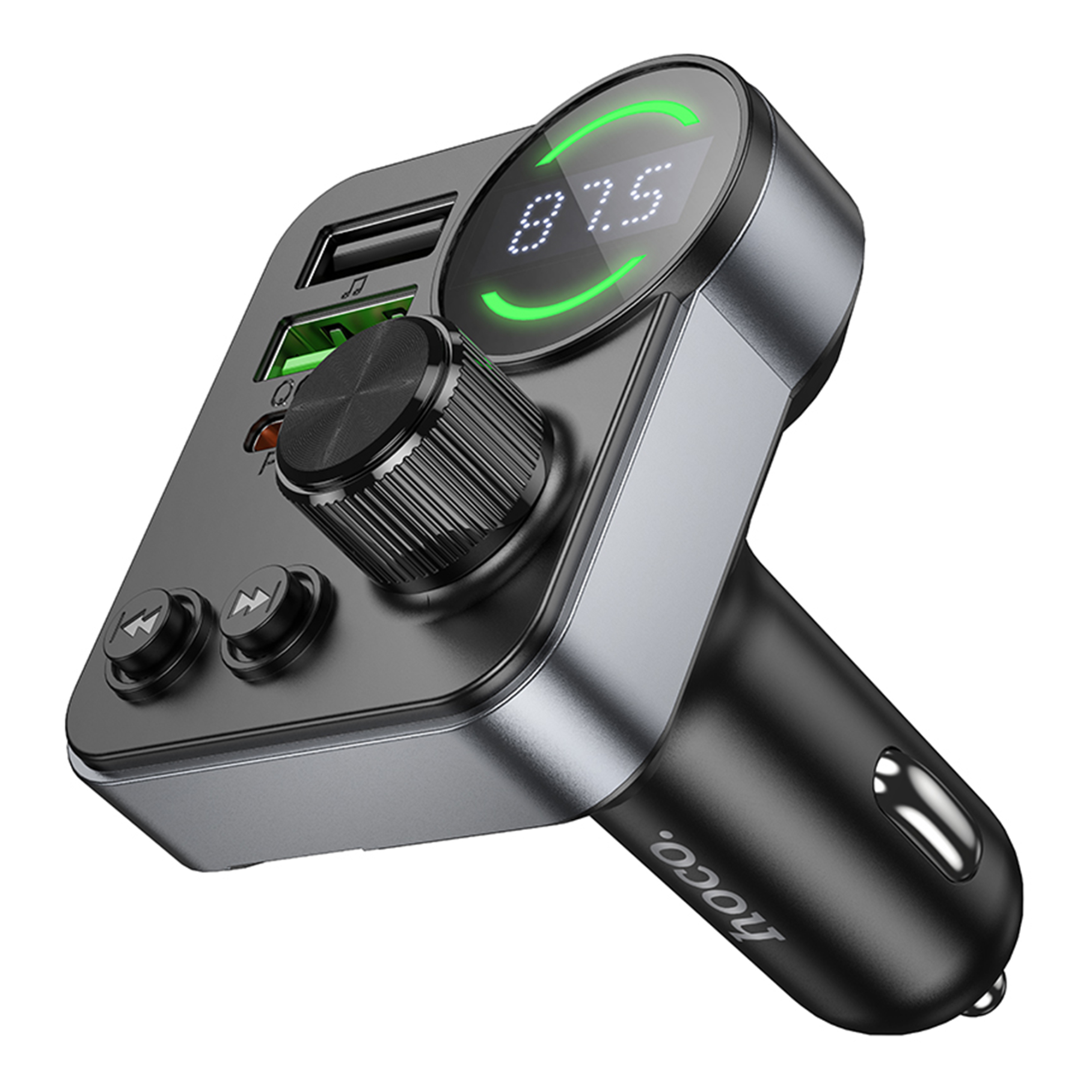 FM-трансмиттер Hoco E86 PD30W + QC3.0 18W Bluetooth автомобильный — изображение 2