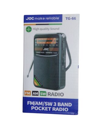 Радиоприемник портативный JOC TG-66 FM/AM/SW, аккумулятор 18650, черный, б/у, в отличном состоянии, полностью исправен