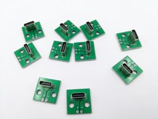 USB Type-C мама 6 pin вертикальный SMD разъем 6.8 мм для монтажа на плату – набор 5 штук