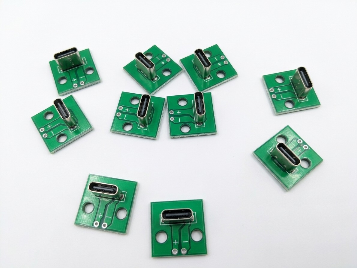 USB Type-C мама 6 pin вертикальний SMD роз'єм 6.8 мм для монтажу на