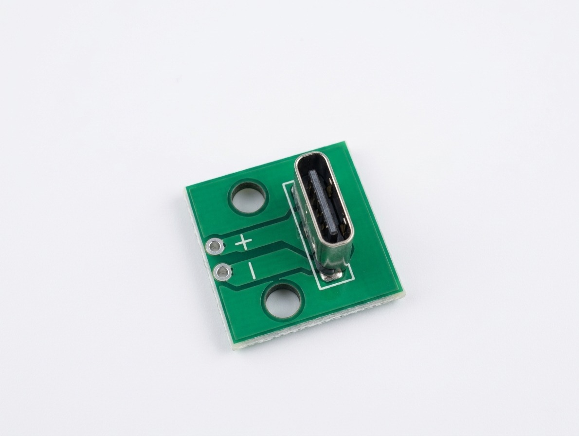 USB Type-C мама 6 pin вертикальний SMD роз'єм 6.8 мм для монтажу на