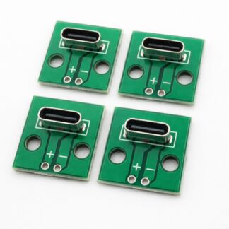 Разъем USB Type-C 6 pin SMD (10 шт) для ремонта и пайки, вертикальный, 6.8 мм