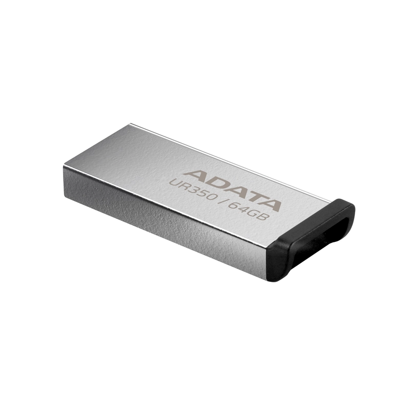 Флеш-накопичувач USB 3.2 Adata UR350 64GB сріблясто-чорний — фото 2