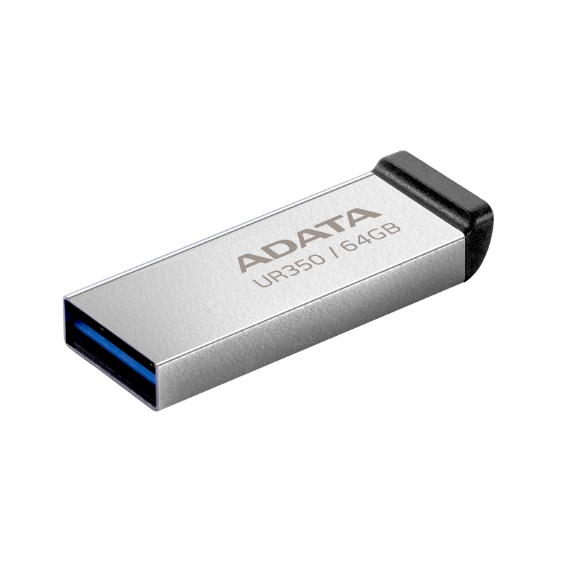 Флеш-накопичувач USB 3.2 Adata UR350 64GB сріблясто-чорний — фото 3