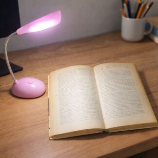 Настільна LED лампа нічник з батарейками для читання