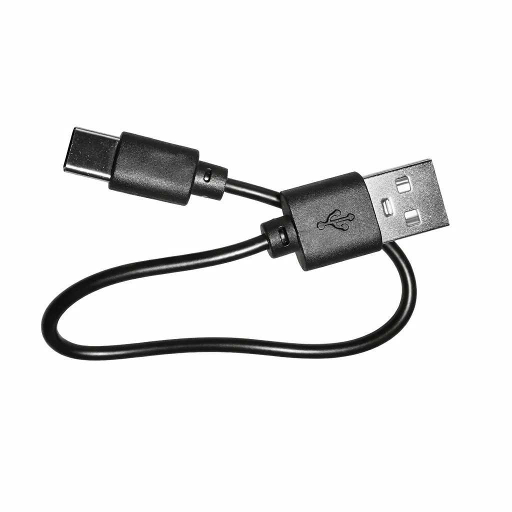 Короткий USB кабель Type-C 20 см для зарядки телефона и повербанка