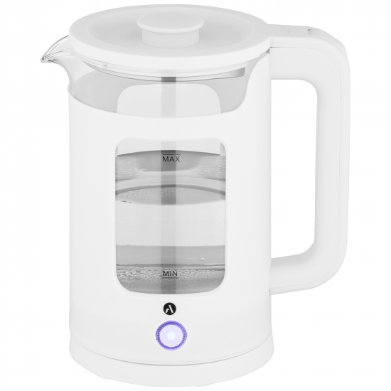 Электрочайник Ardesto EKL-T31GW, 1.5 л, стекло/пластик, белый