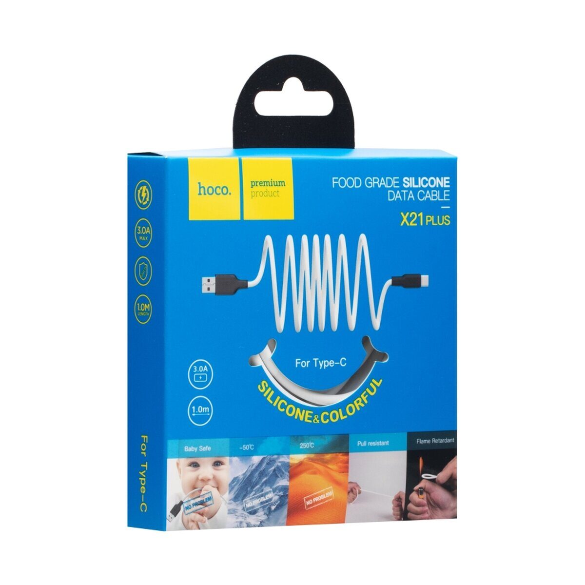 Кабель USB Hoco X21 Plus Silicone Type-C — фото 2