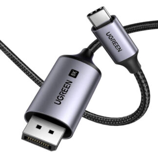 Кабель Ugreen CM556 USB-C to DisplayPort 8K Cable 3m Black