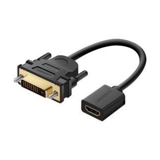 Адаптер Ugreen DVI Male to Hdmi Female Adapter Cable 22cm Black