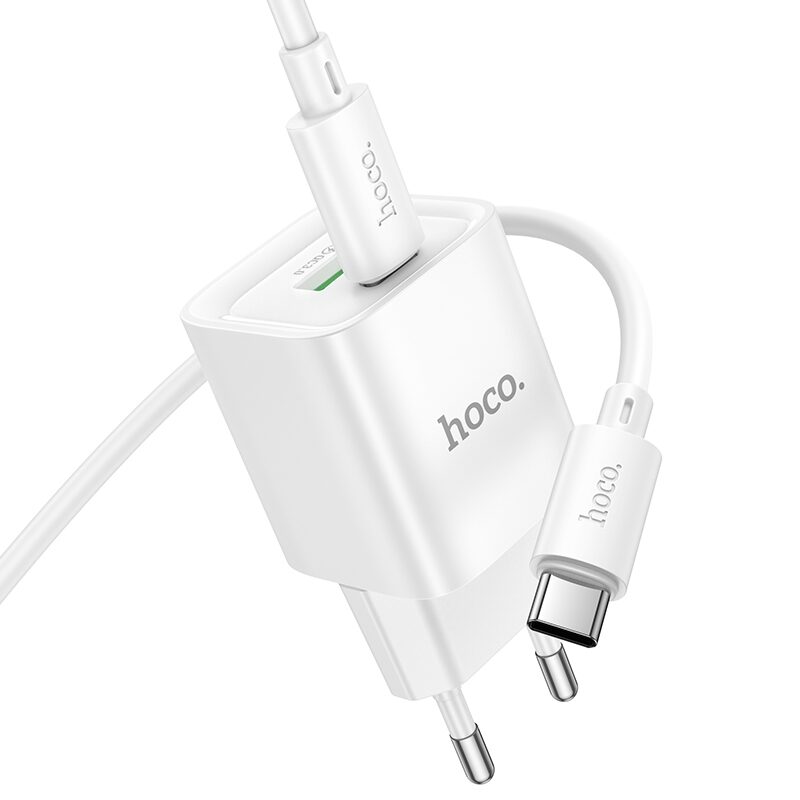 Мережевий Зарядний Пристрій Hoco C147A 1USB-C/1USB PD/QC 20W+Type-C to — фото 5