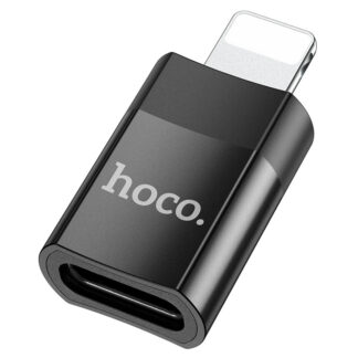 Адаптер Hoco UA17 iP Male to Type-C female USB2.0 adapter Black