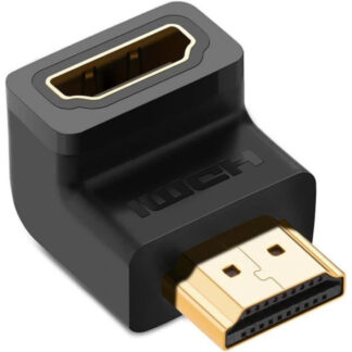 Адаптер Ugreen HD112 Hdmi Male to Female Angled Adapter-Down Black