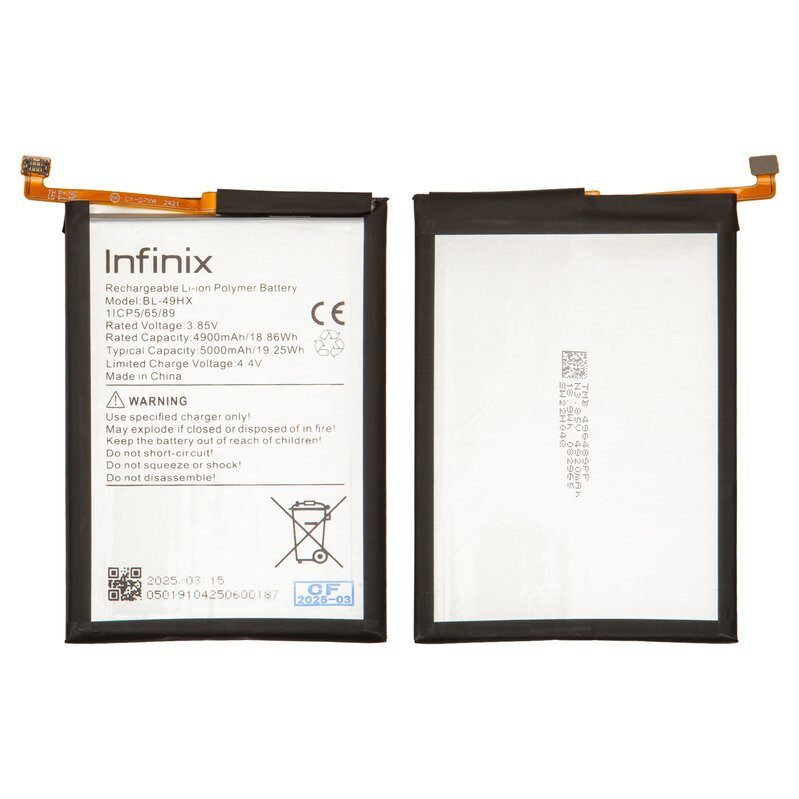 Акумулятор BL-49HX для Infinix Hot 20 5G (X666), Li-Polymer, 3,85 B