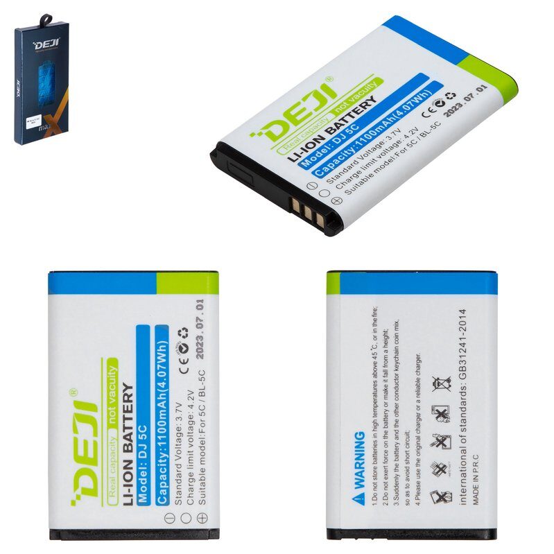 Акумулятор Deji BL-5C для Nokia 220 Dual SIM