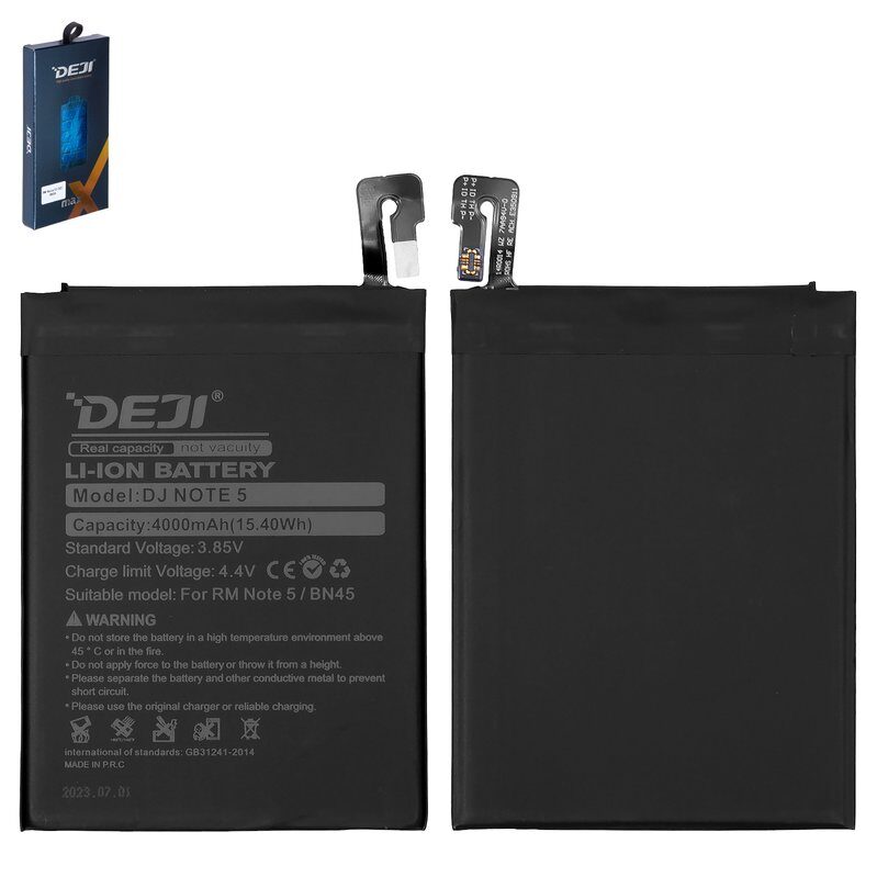 Акумулятор Deji BN45 для Xiaomi Redmi Note 5