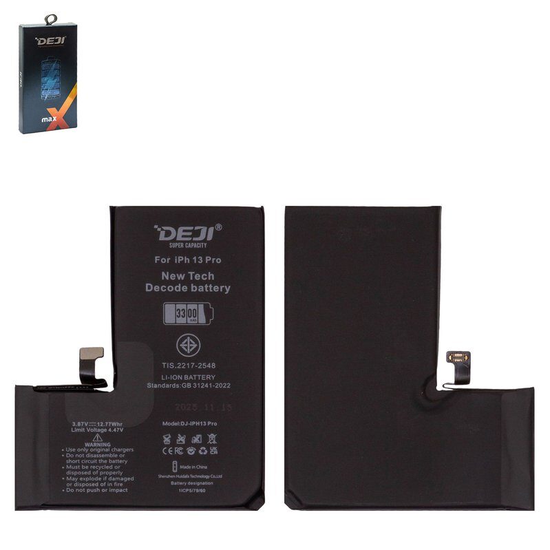 Акумулятор Deji для Apple iPhone 13 Pro (3300 mAh) Збільшена ємність
