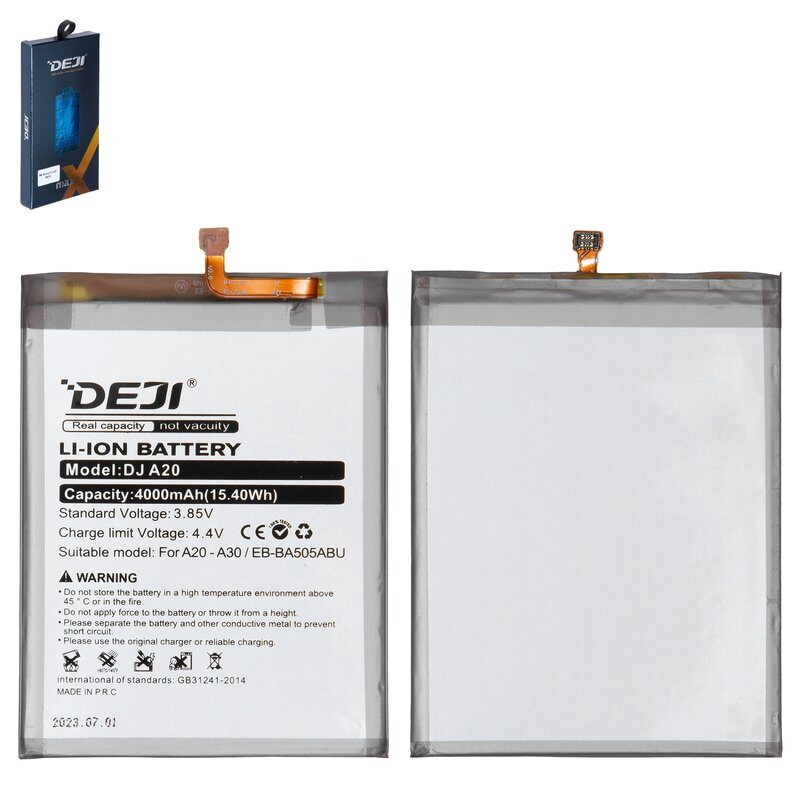 Акумулятор Deji EB-BA505ABU для Samsung Galaxy A20/A30/A50