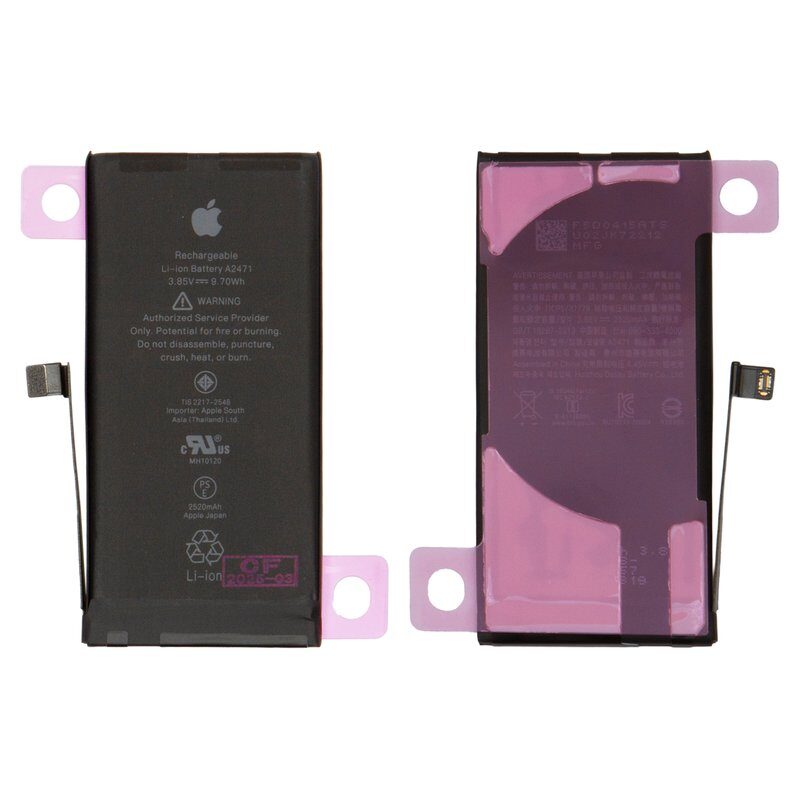 Акумулятор для iPhone 12 mini, Li-ion, 3,85 B, 2520 мАг