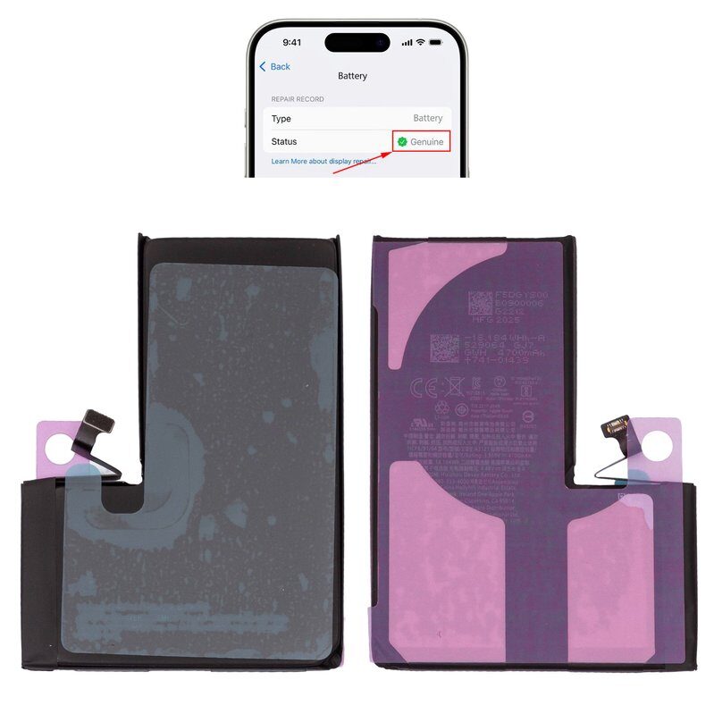Акумулятор для iPhone 15 Pro Max, Li-ion, 4700 мАг (A3121)