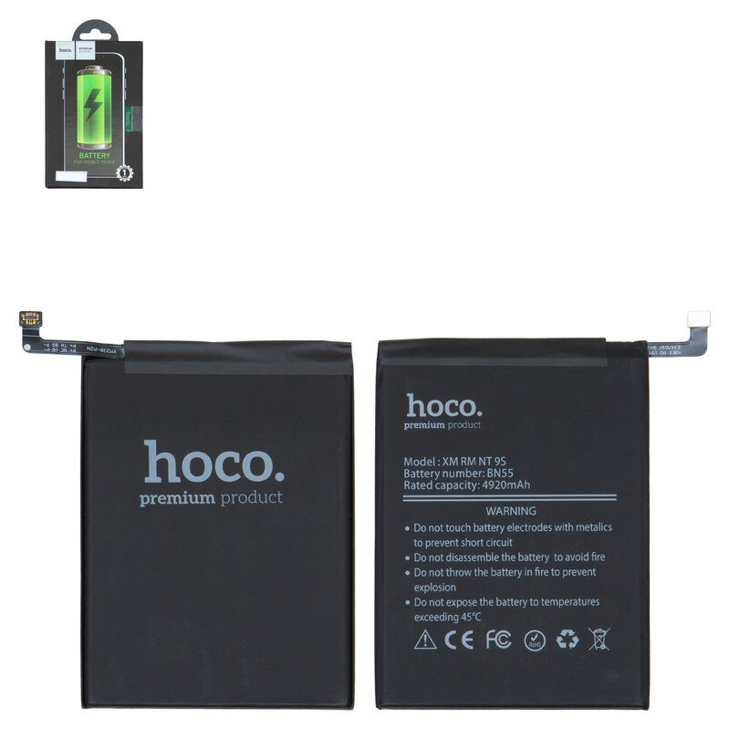 Акумулятор Hoco BN55 для Xiaomi Redmi Note 9S (M2003J6A1G)