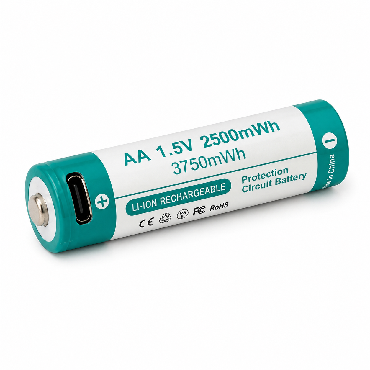 Акумулятор Keeppower AA 14500 2500mWh 1.5V з USB Type-C зарядкою
