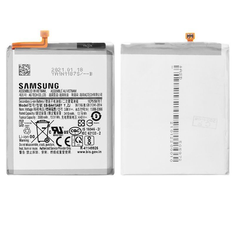 Акумулятор Samsung A415 Galaxy A41 EB-BA415ABY 3500 мАг