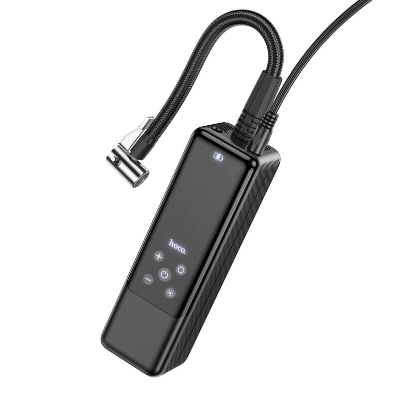 Автомобільний насос Hoco ZP5 May smart air pump Black — фото 4