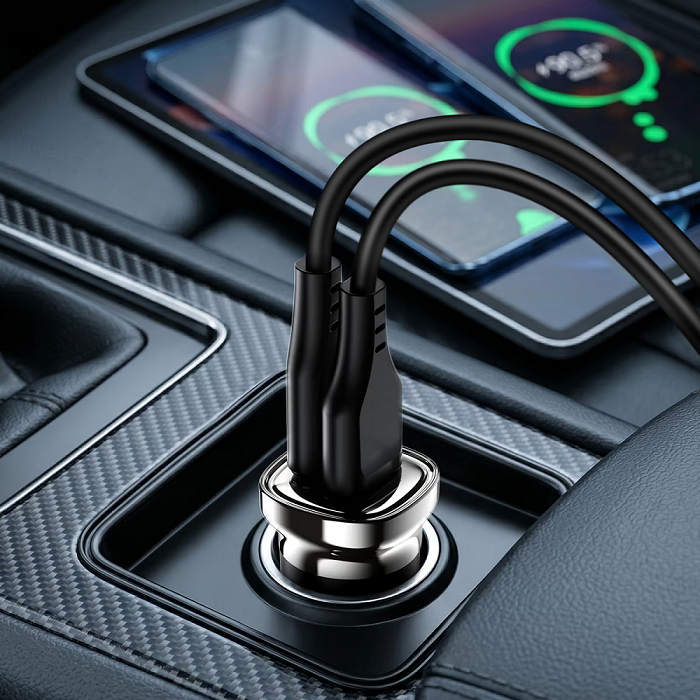 Автомобільний зарядний пристрій Acefast B19 PD30W (USB-C+USB-A) car — фото 6