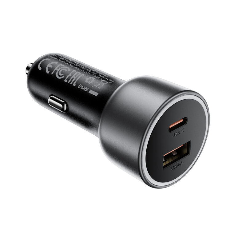 Автомобільний зарядний пристрій Acefast B21 75W(USB-C+USB-A)car — фото 4