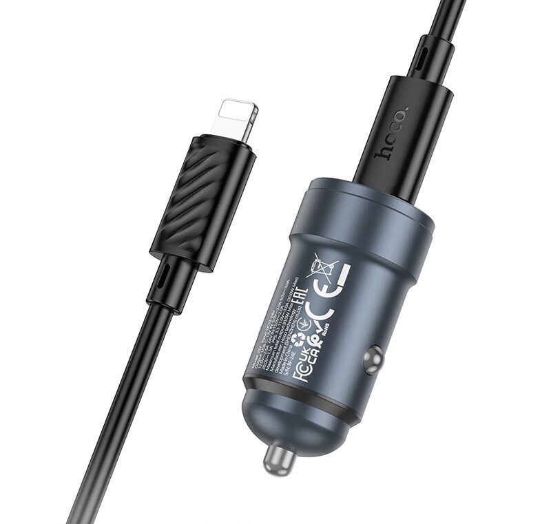 Автомобільний зарядний пристрій Hoco Z57 Glorious single-port PD30W — фото 5