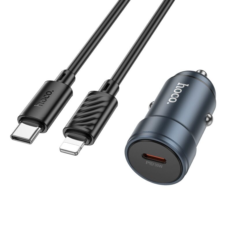 Автомобільний зарядний пристрій Hoco Z57 Glorious single-port PD30W