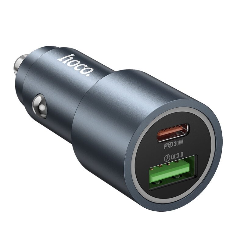 Автомобільний зарядний пристрій Hoco Z60 Bloom 48W dual-port — фото 7