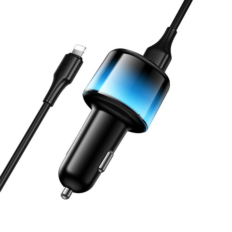 Автомобільний зарядний пристрій Hoco Z69 Vivido 24W(2C2A) car charger — фото 5
