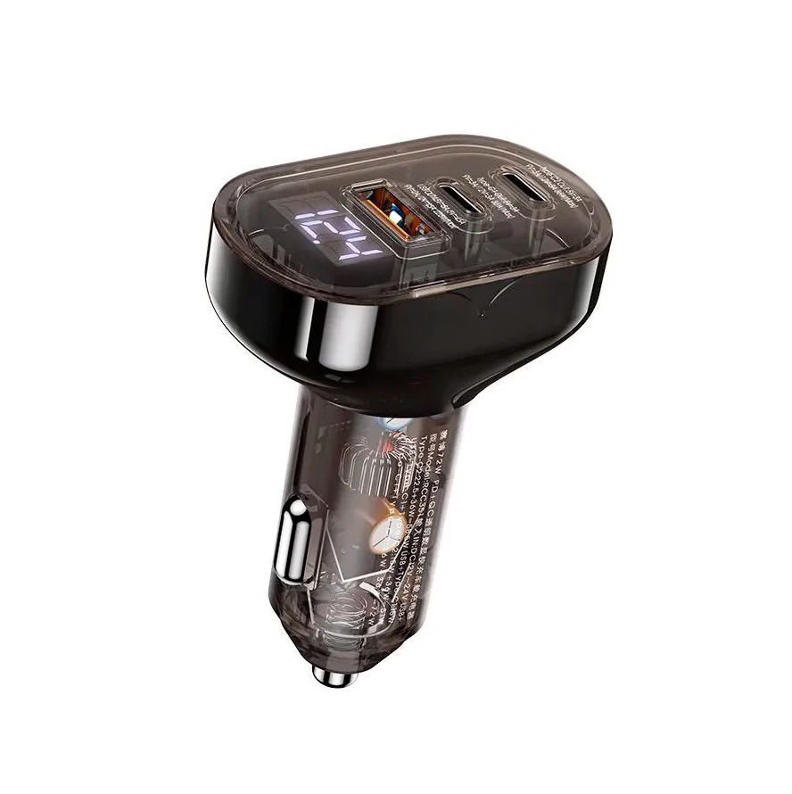 Автомобільний зарядний пристрій Remax Cybo Series 72W PD+QC 1A+2C