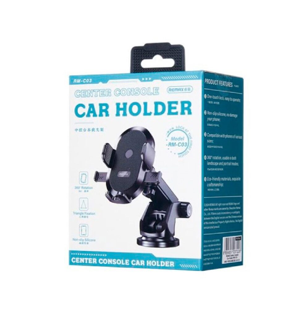 Автотримач для телефона Remax Dashboard Car Holder RM-C03 Black — фото 3