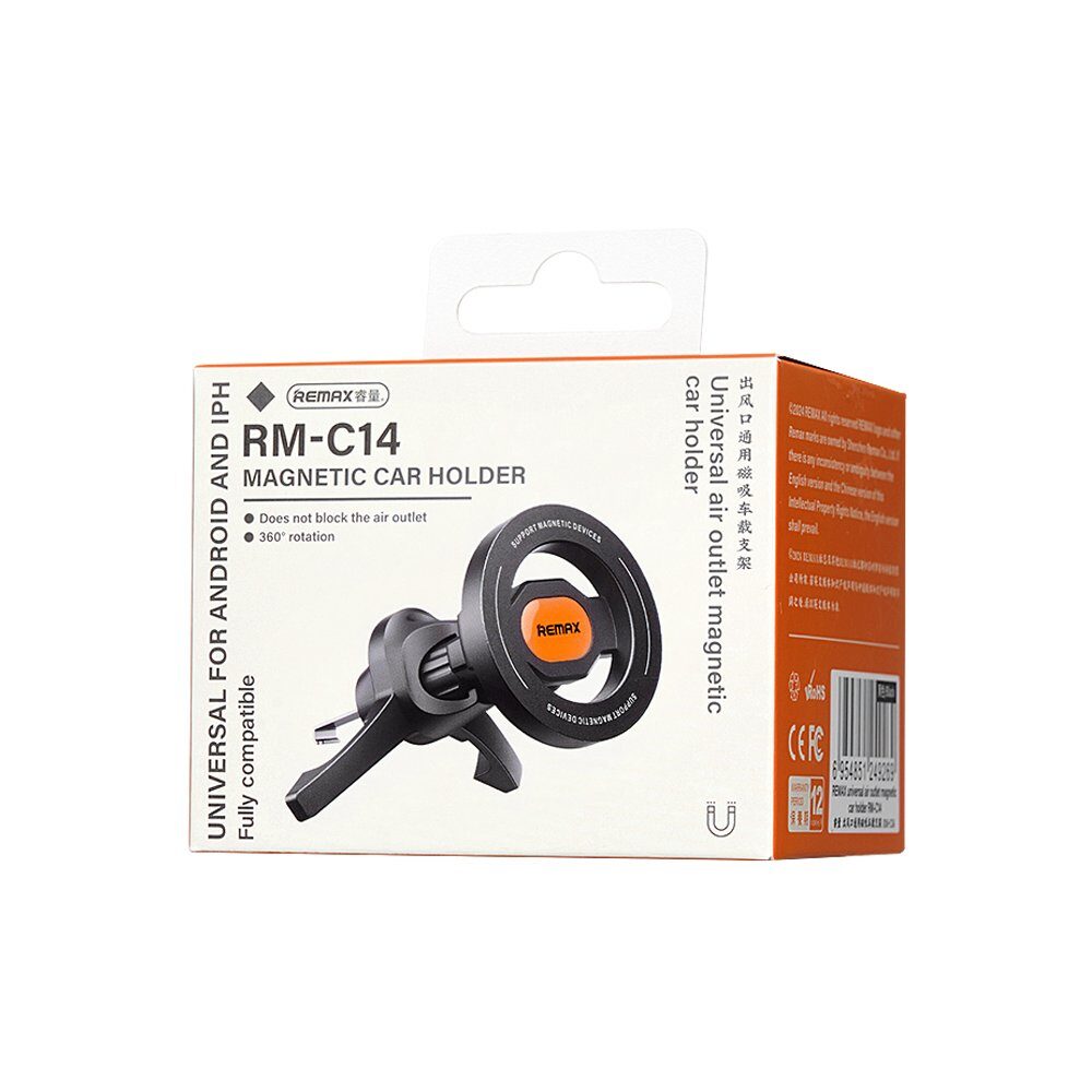 Автотримач для телефона Remax Universal air outlet magnetic car holder — фото 3