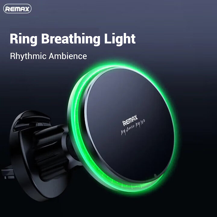 Автотримач для телефона з БЗП Remax MagSafe Magnetic 15W Wireless — фото 4