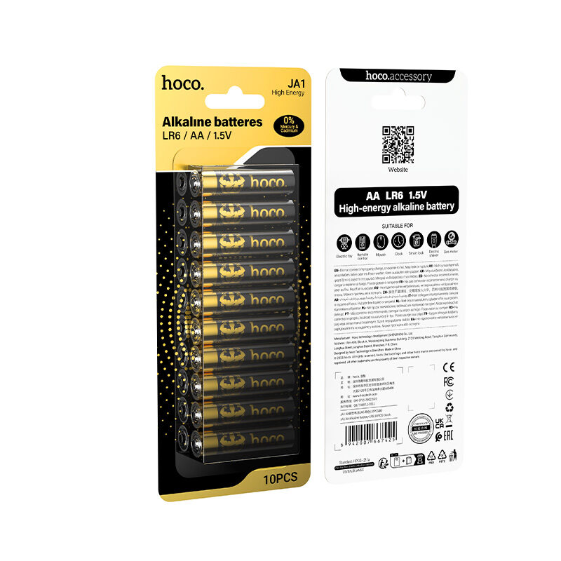 Батарейка Hoco JA1 AA alkaline battery LR6(10PCS) — фото 3