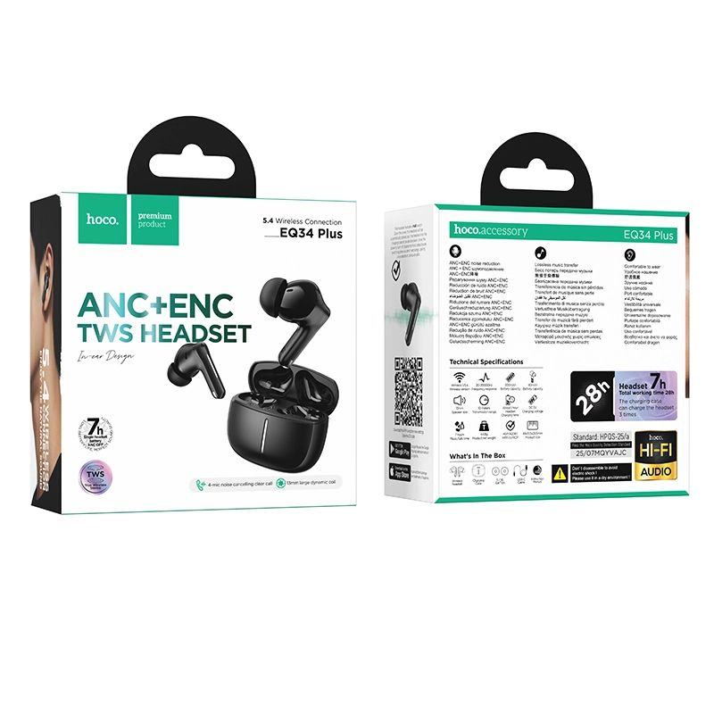 Бездротові навушники TWS Hoco EQ34 Plus Rima true wireless ANC BT — фото 3