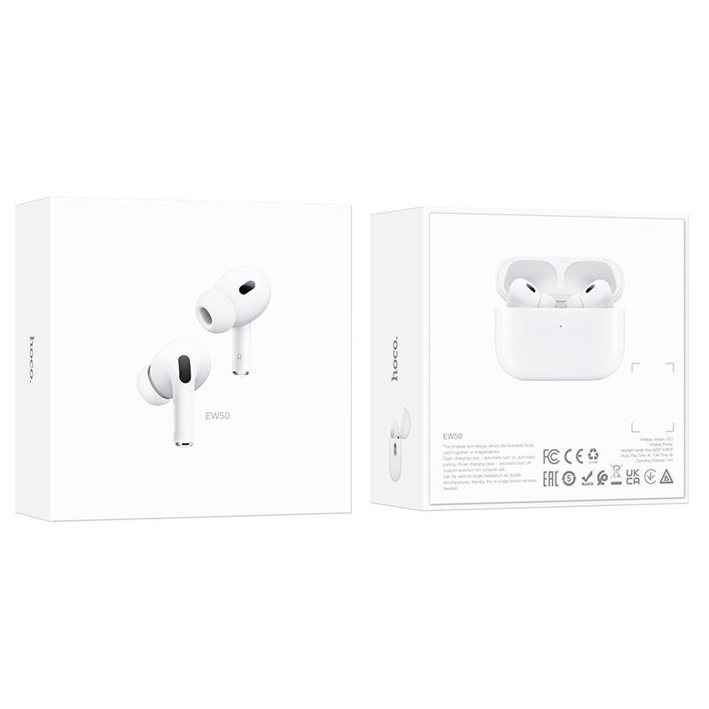 Бездротові навушники TWS Hoco EW50 True wireless stereo headset White — фото 10