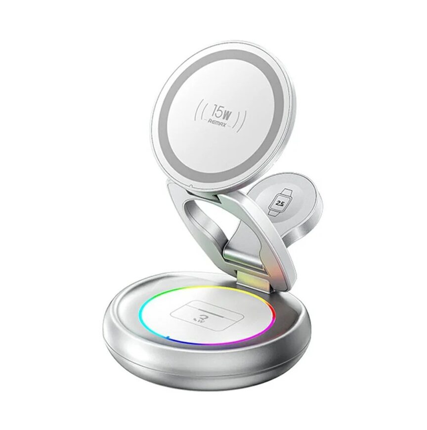 Бездротовий зарядний пристрій Remax 20.5W Upgrade free metal foldable