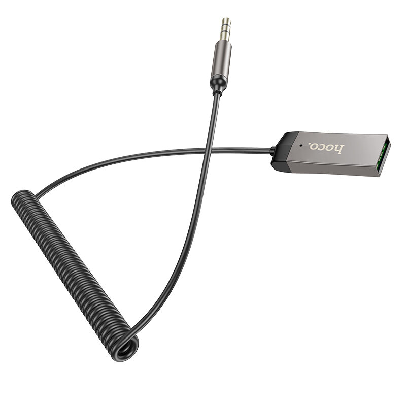 Bluetooth-ресивер Hoco E78 Benefit car AUX BT receiver with cable — фото 4