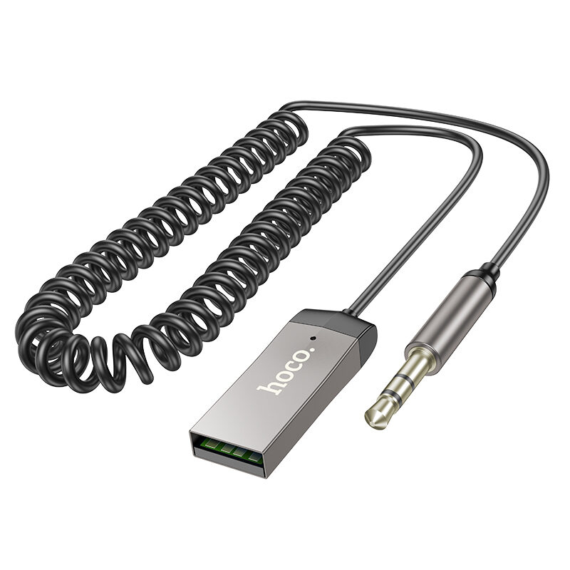 Bluetooth-ресивер Hoco E78 Benefit car AUX BT receiver with cable — фото 8