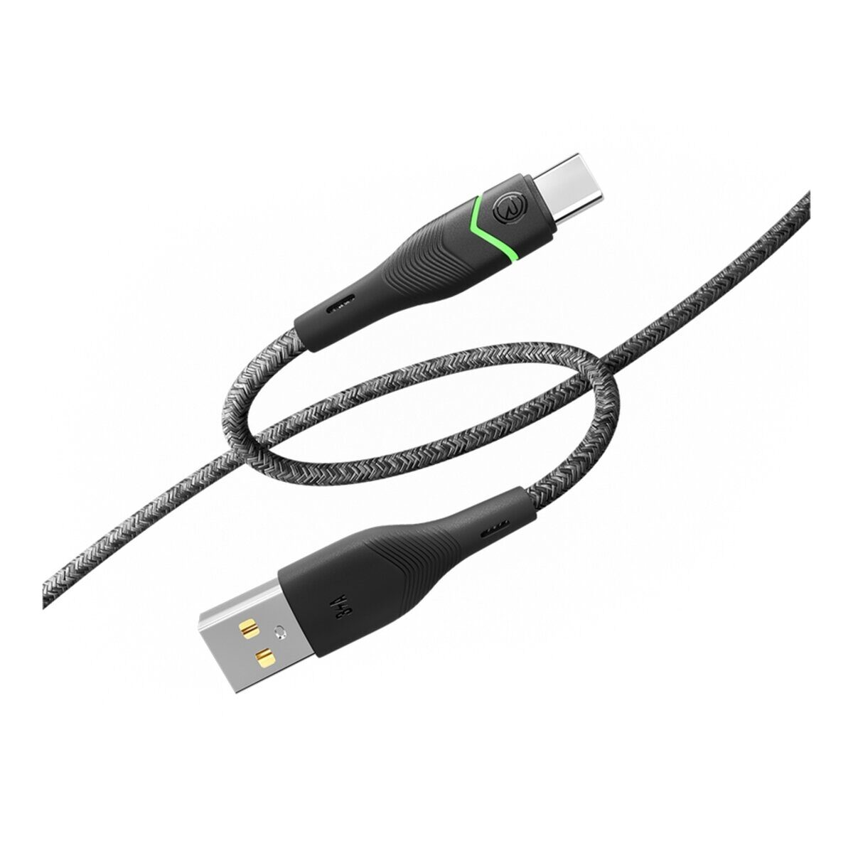Кабель USB Ridea RC-RL15 RGB Light Type-C 3A 1.2m