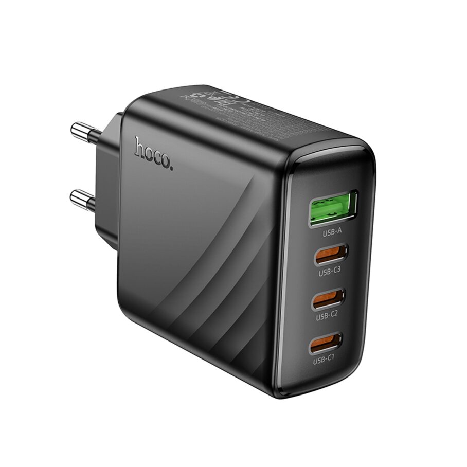 Мережевий Зарядний Пристрій Hoco CS27A 3USB-C/1USB PD/QC 67W — фото 4