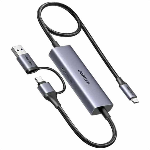 Конвертор сигналу Ugreen CM725 USB-C/USB-A Gray