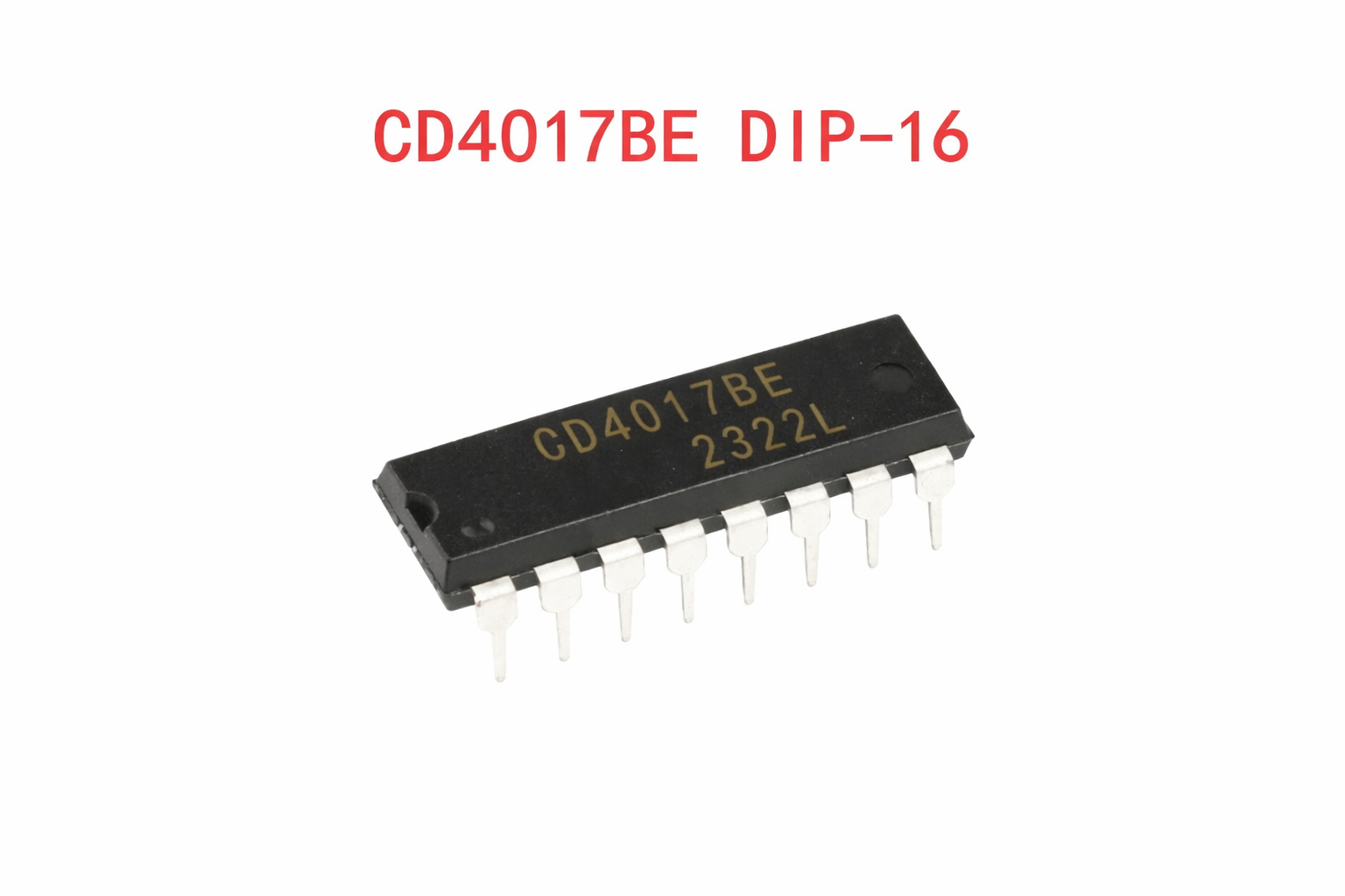 Десятковий лічильник CD4017BE DIP-16 Кмоп (набір 5 шт) для радіосхем