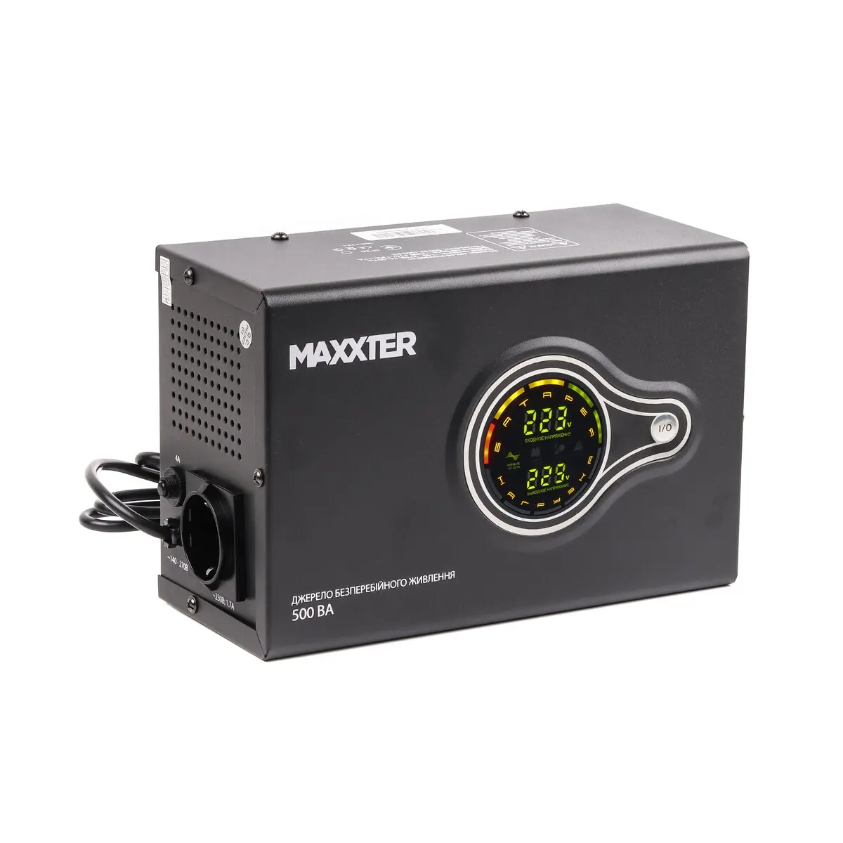 Джерело безперебійного живлення тривалої дії, 500 VA Maxxter