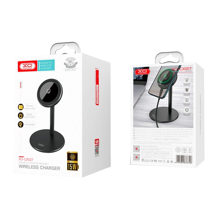 Бездротовий Зарядний Пристрій XO CX007 15W Magnetic Wireless 15W — фото 2